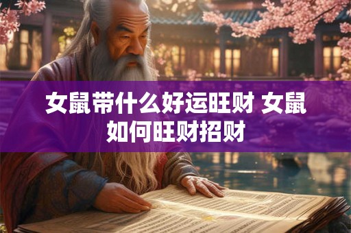 女鼠带什么好运旺财 女鼠如何旺财招财