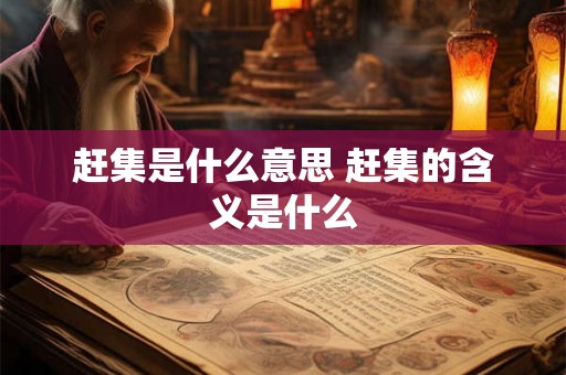 赶集是什么意思 赶集的含义是什么 赶集是什么意思 赶集的含义是什么