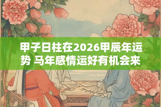 甲子日柱在2026甲辰年运势 马年感情运好有机会来临