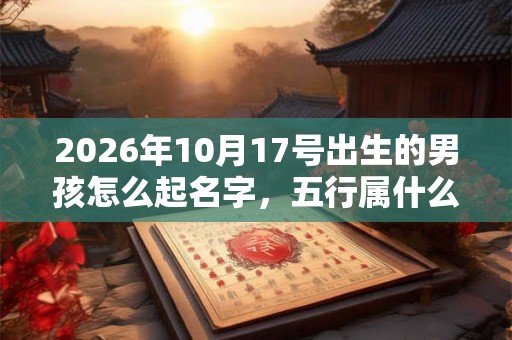 2026年10月17号出生的男孩怎么起名字,五行属什么 2026年10月17号出生的男孩怎么起名字,五行属什么