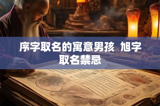 序字取名的寓意男孩  旭字取名禁忌