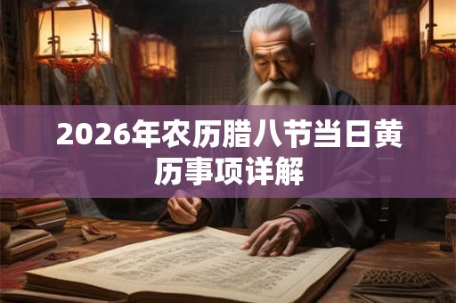 2026年农历腊八节当日黄历事项详解