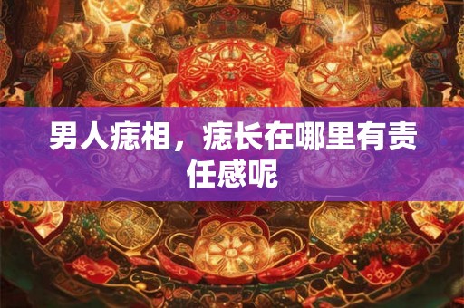 男人痣相，痣长在哪里有责任感呢