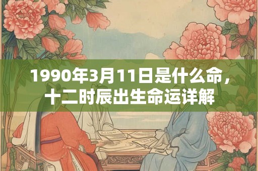 1990年3月11日是什么命,十二时辰出生命运详解 1990年3月11日是什么命,十二时辰出生命运详解