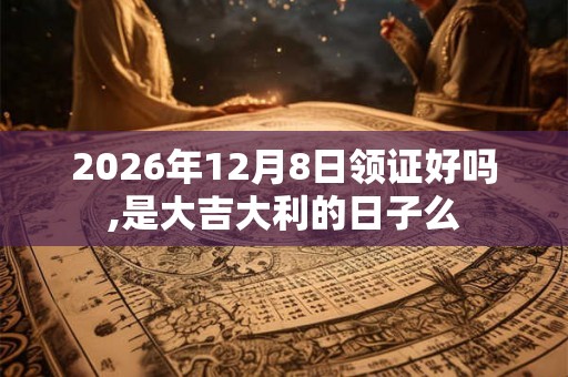 2026年12月8日领证好吗,是大吉大利的日子么