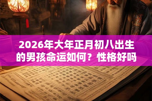 2026年大年正月初八出生的男孩命运如何？性格好吗？