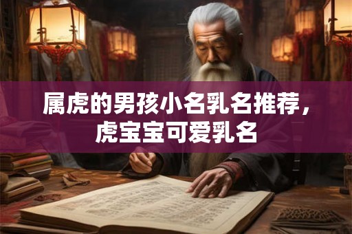 属虎的男孩小名乳名推荐，虎宝宝可爱乳名
