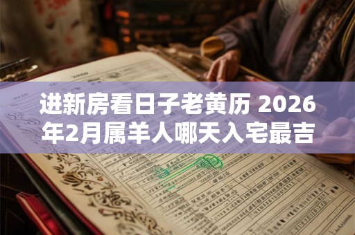 进新房看日子老黄历 2026年2月属羊人哪天入宅最吉利