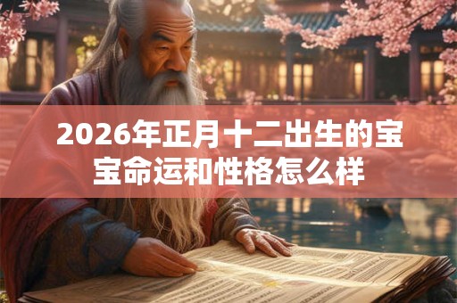 2026年正月十二出生的宝宝命运和性格怎么样