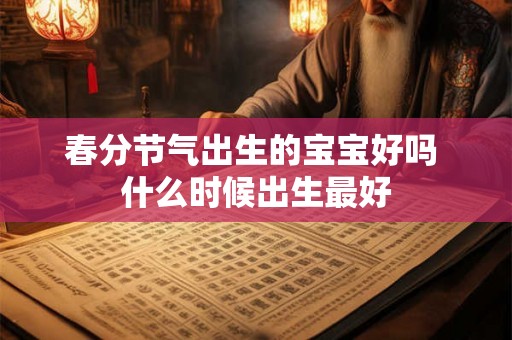 春分节气出生的宝宝好吗 什么时候出生最好 春分节气出生的宝宝好吗 什么时候出生最好
