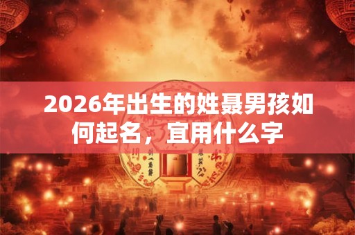 2026年出生的姓聂男孩如何起名，宜用什么字
