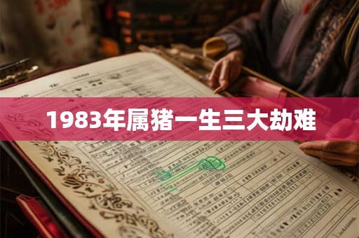 1983年属猪一生三大劫难
