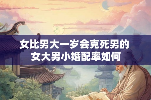 女比男大一岁会克死男的 女大男小婚配率如何