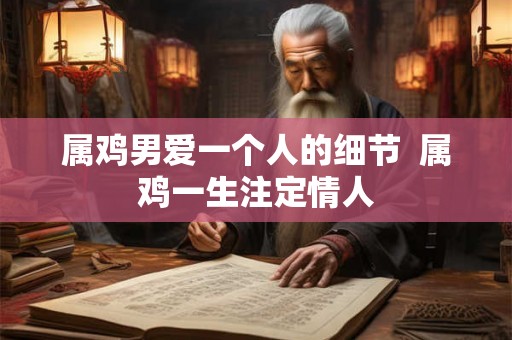 属鸡男爱一个人的细节  属鸡一生注定情人