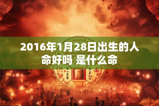 2016年1月28日出生的人命好吗 是什么命