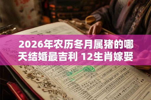 2026年农历冬月属猪的哪天结婚最吉利 12生肖嫁娶吉日