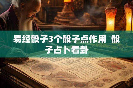 易经骰子3个骰子点作用  骰子占卜看卦