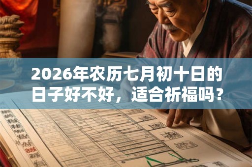 2026年农历七月初十日的日子好不好，适合祈福吗？