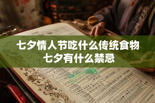 七夕情人节吃什么传统食物 七夕有什么禁忌