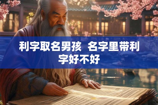 利字取名男孩 名字里带利字好不好 利字取名男孩 名字里带利字好不好