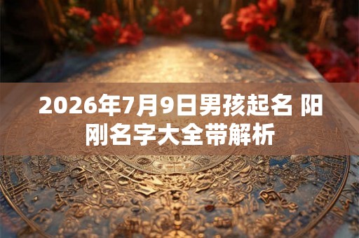 2026年7月9日男孩起名 阳刚名字大全带解析