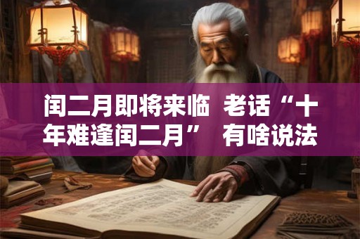 闰二月即将来临  老话“十年难逢闰二月”  有啥说法 要注意什么