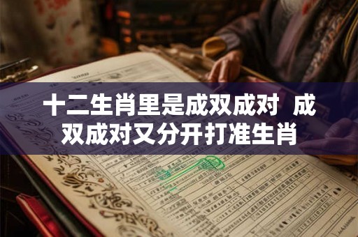 十二生肖里是成双成对 成双成对又分开打准生肖 十二生肖里是成双成对 成双成对又分开打准生肖