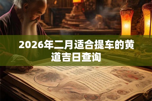2026年二月适合提车的黄道吉日查询