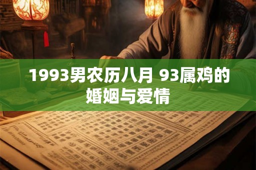 1993男农历八月 93属鸡的婚姻与爱情 1993男农历八月 93属鸡的婚姻与爱情