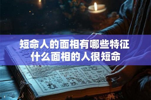 短命人的面相有哪些特征 什么面相的人很短命 短命人的面相有哪些特征 什么面相的人很短命