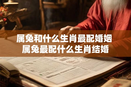 属兔和什么生肖最配婚姻 属兔最配什么生肖结婚