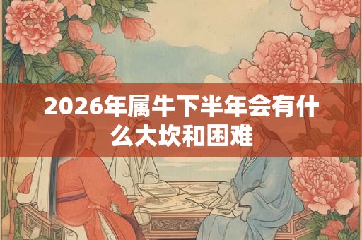 2026年属牛下半年会有什么大坎和困难
