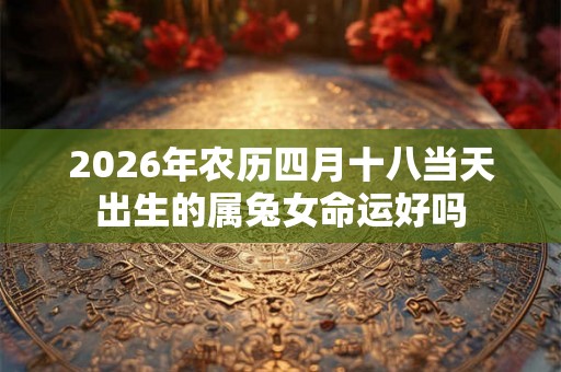2026年农历四月十八当天出生的属兔女命运好吗 2026年农历四月十八当天出生的属兔女命运好吗