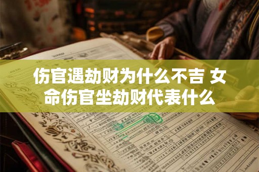 伤官遇劫财为什么不吉 女命伤官坐劫财代表什么