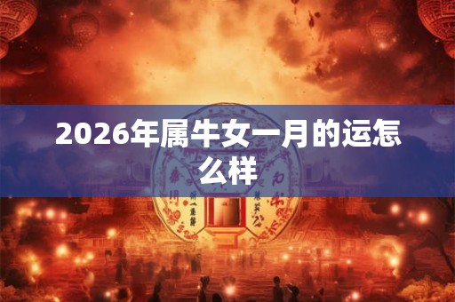 2026年属牛女一月的运怎么样 2026年属牛女一月的运怎么样
