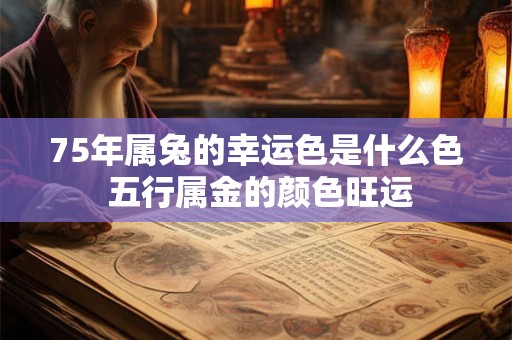 75年属兔的幸运色是什么色 五行属金的颜色旺运
