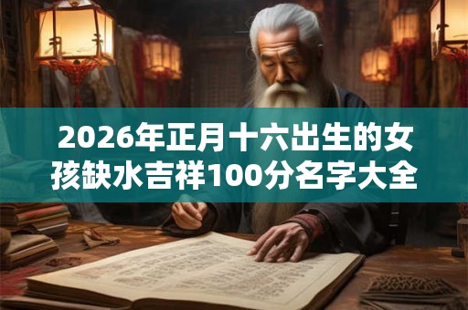 2026年正月十六出生的女孩缺水吉祥100分名字大全！
