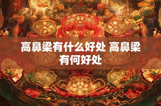 高鼻梁有什么好处 高鼻梁有何好处