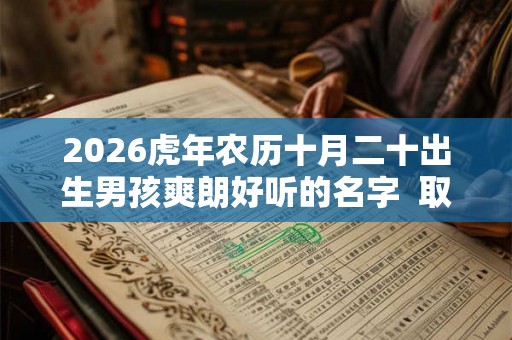 2026虎年农历十月二十出生男孩爽朗好听的名字  取名技巧