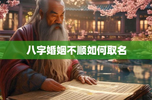 八字婚姻不顺如何取名