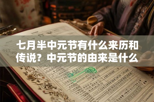 七月半中元节有什么来历和传说？中元节的由来是什么？