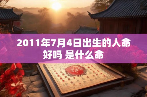 2011年7月4日出生的人命好吗 是什么命