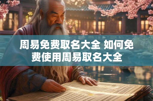 周易免费取名大全 如何免费使用周易取名大全 周易免费取名大全 如何免费使用周易取名大全