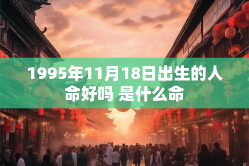1995年11月18日出生的人命好吗 是什么命