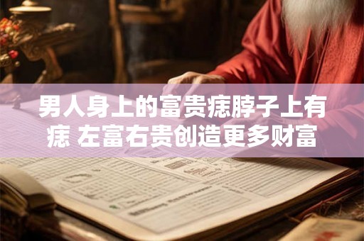 男人身上的富贵痣脖子上有痣 左富右贵创造更多财富 男人身上的富贵痣脖子上有痣 左富右贵创造更多财富