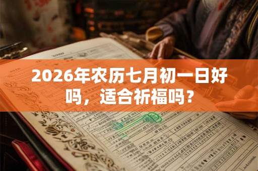 2026年农历七月初一日好吗，适合祈福吗？