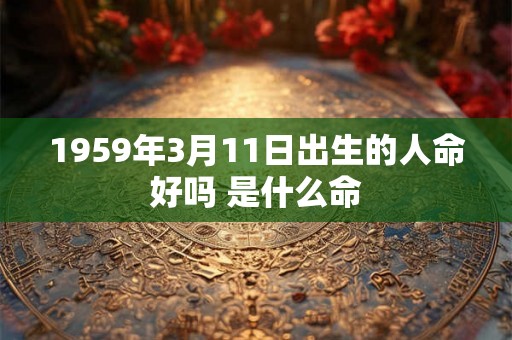 1959年3月11日出生的人命好吗 是什么命 1959年3月11日出生的人命好吗 是什么命
