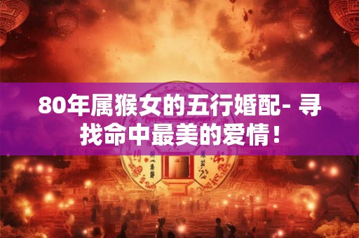 80年属猴女的五行婚配- 寻找命中最美的爱情！