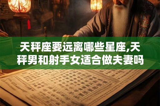 天秤座要远离哪些星座,天秤男和射手女适合做夫妻吗