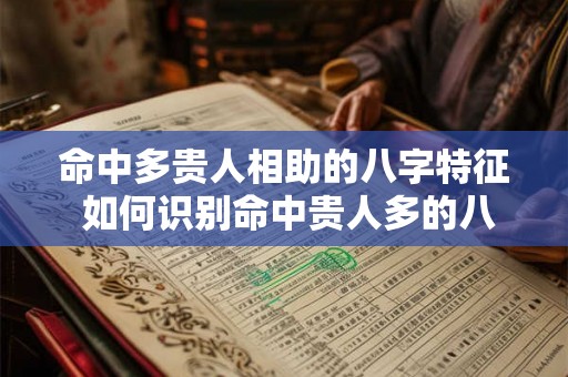 命中多贵人相助的八字特征 如何识别命中贵人多的八字